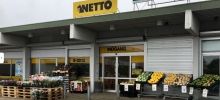 Facaden til Netto på Rundhøjtorvet
