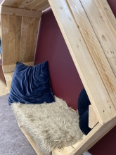 Læsehjørne på biblioteket