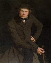 Christen Købke, Portræt af maleren Constantin Hansen, 1845-35