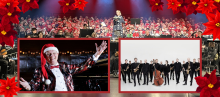 Korfoto fra Julekoncerten 2024 med Christine Schou og Danmarks UnderholdningsOrkester. I 2025 synger koret med Sigurd Barret og Aarhus Jazz Orchestra.