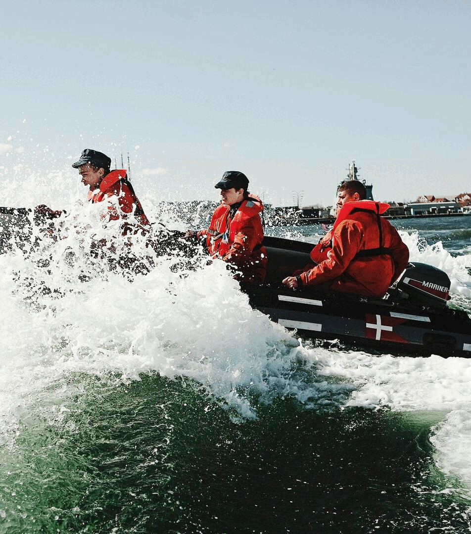 Billeder fra erhvervspraktik ved Forsvaret